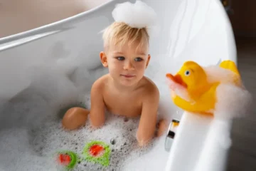 organik bebek banyosu