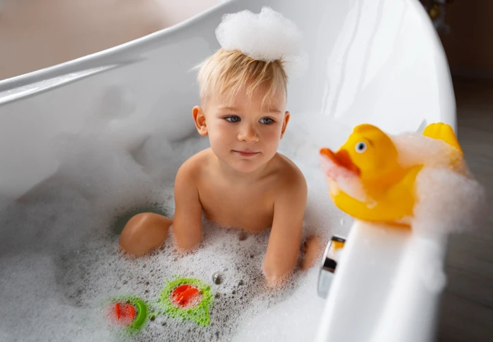 organik bebek banyosu